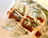 俺流!チルド餃子で簡単ピザ風おつまみ作り方4写真