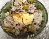 朝ごはん♡弁当♡高菜&卵焼きおにぎり作り方1写真