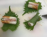 大葉とちくわのはさみ焼き作り方2写真