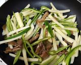 ジャガイモとピーマンのザーサイ炒め作り方4写真