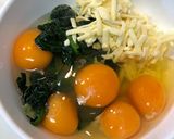 簡単オムレツ★ほうれん草ポテトチーズ作り方3写真