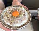 塩だれでさっぱり♪豚バラとろろ丼作り方3写真