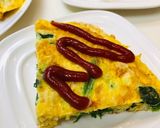 簡単オムレツ★ほうれん草ポテトチーズ作り方9写真
