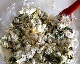 和風なヨモギと小豆の米粉ホットケーキ作り方5写真