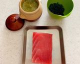 ワケギとマグロの木の芽味噌和え作り方2写真