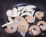 バジルソースで☆海老とほうれん草のパスタ作り方3写真