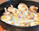 椎茸の蒸し焼きソテー　シュレッドチーズ作り方3写真