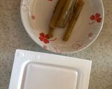 納豆とフキのトースト作り方1写真