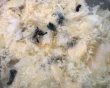 水菜シャキシャキ卵スープ作り方4写真