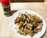 ほくほく新ニンニクと鶏のマキシマム炒め作り方3写真