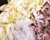 柔らか豚こま肉ですき焼き風作り方3写真