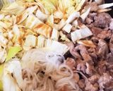 柔らか豚こま肉ですき焼き風作り方4写真