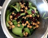 蒸し煮青菜とお豆のサラダ作り方2写真
