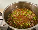 グリーンビースと牛ひき肉のシチュー作り方5写真