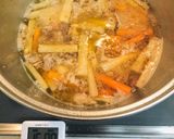 あっという間ゴボウと人参と豚バラ肉の煮物作り方5写真