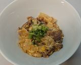 めんつゆで簡単☆牛肉の卵あんかけ丼作り方7写真