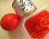 サバ缶とトマトの炊き込みご飯作り方1写真