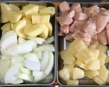 馬鈴薯とパイナップルのイエローカレー◎作り方1写真
