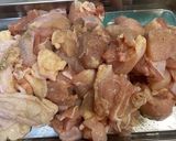 揚げ焼き鶏の旨辛和え作り方1写真