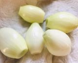 小玉ねぎだけのお味噌汁作り方1写真