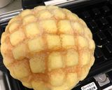 メロンパンで手抜きベルギーワッフル風作り方1写真