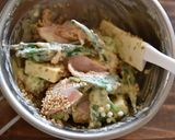 オクラとチーズの粒マスタードサラダ作り方3写真