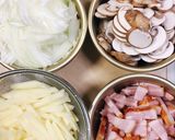 残りミネストローネでホットプレートパスタ作り方1写真