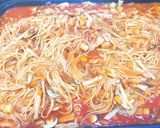 残りミネストローネでホットプレートパスタ作り方7写真