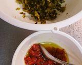 高菜とドライトマトオイル・パスタ作り方1写真