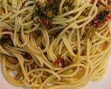 高菜とドライトマトオイル・パスタ作り方3写真