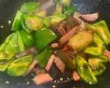 俺流!夏野菜とベーコンのペペロンチーノ作り方9写真
