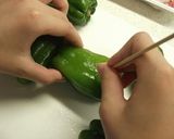 丸ごとピーマンと豚肉のケチャップ煮作り方1写真