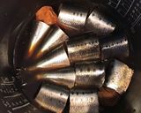 炊飯器で　いわしの梅煮作り方3写真
