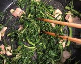 春菊大量消費！　春菊のパスタ作り方4写真