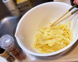 千切りポテトのハムチーズパンケーキ作り方2写真