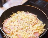千切りポテトのハムチーズパンケーキ作り方5写真