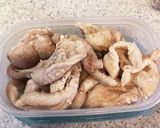 あまった鶏皮でカリカリ おつまみ作り方2写真