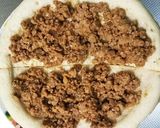 肉味噌のピザ☆アレンジ作り方1写真