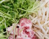 お二人さんの☆豆苗ともやしの巣ごもり卵作り方1写真