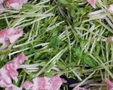 お二人さんの☆豆苗ともやしの巣ごもり卵作り方2写真