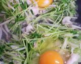 お二人さんの☆豆苗ともやしの巣ごもり卵作り方3写真