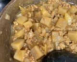 こんにゃくの甘味噌そぼろ煮作り方4写真