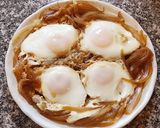 簡単甘辛玉ねぎとたまご目玉煮作り方6写真