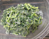 ほうれん草とかにかまのおひたし作り方1写真