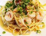 海老のペペロンチーノの冷製パスタ作り方6写真