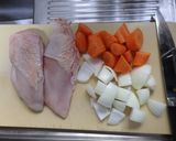 トリ胸肉のミンチ揚げ作り方1写真