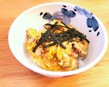 【子供も大満足】鶏ひき肉の親子丼作り方7写真
