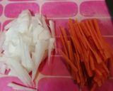 ♡我が家の栄養満天！野菜千切りすまし汁♡作り方2写真