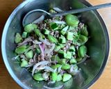そら豆と豚ひき肉のアジアンマリネ作り方7写真