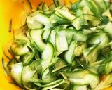 美味い！摘果メロンで冷やしサラダうどん作り方2写真